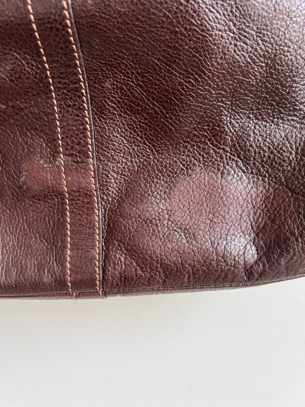 Coach Brown Leather Convertible Shoulder Bag Tote | Pink Lining | Brass Hardware - Picture 6 of 16